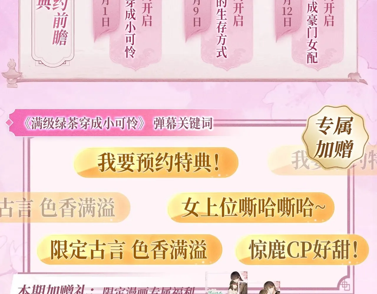 特典预热：12月2日 满级绿茶穿成小可怜 春情乍泄 欲壑难填 第5页