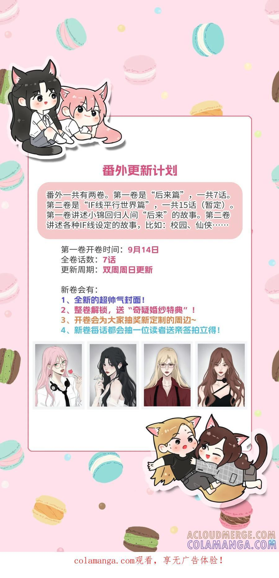 新卷计划 番外更新安排+中奖名单 第1页