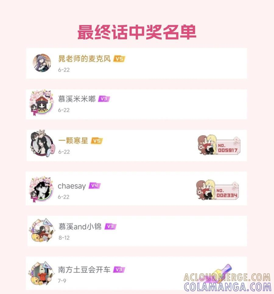 新卷计划 番外更新安排+中奖名单 第2页