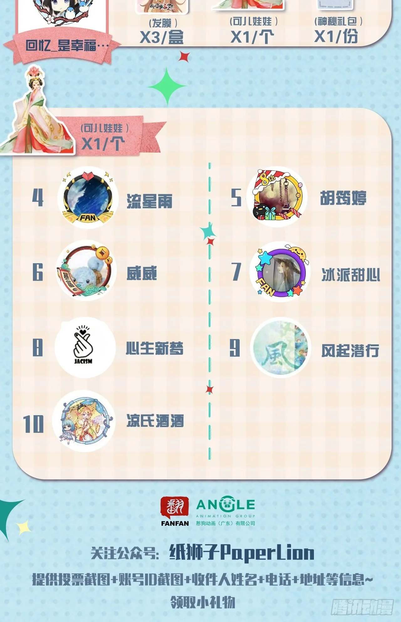 月榜获奖名单&amp;第四期获奖名单 第4页