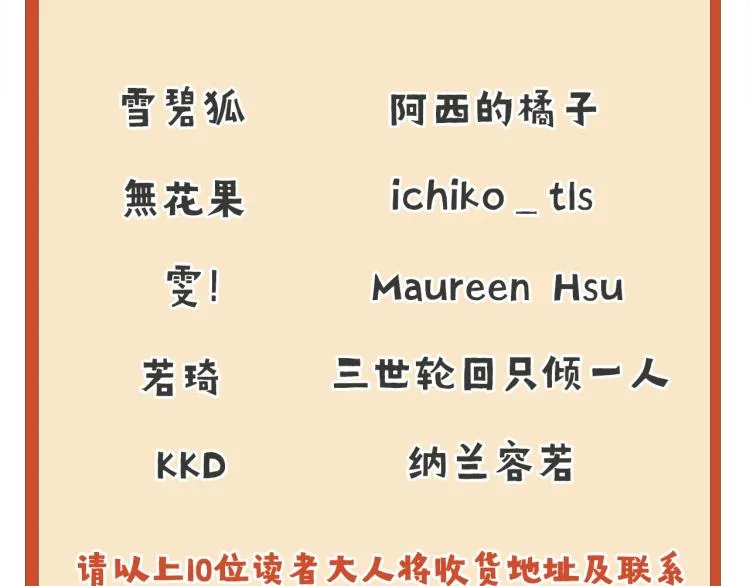 特别篇中奖公布 第5页