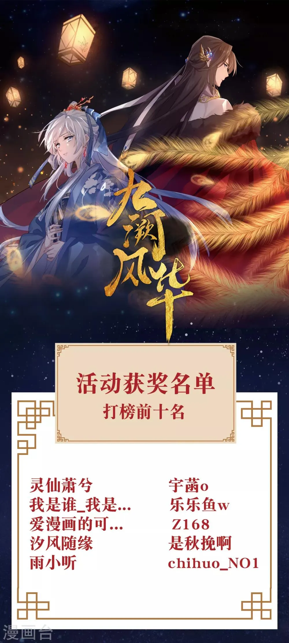 获奖名单公布 第1页