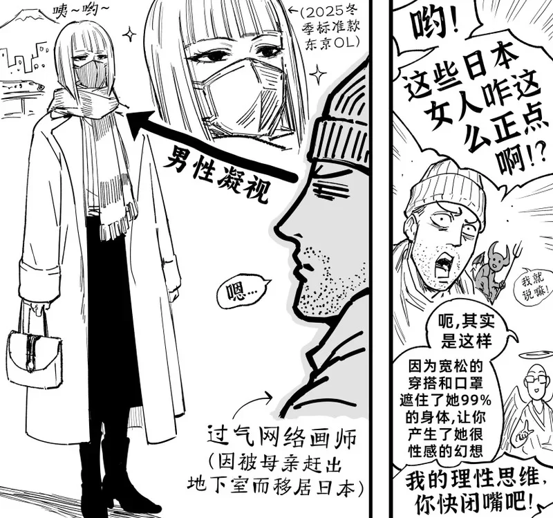 搬到日本住段时间，现在这里的穿搭风尚简直就像“阿拉伯罩袍看到脚踝就兴奋”的翻版 第1页