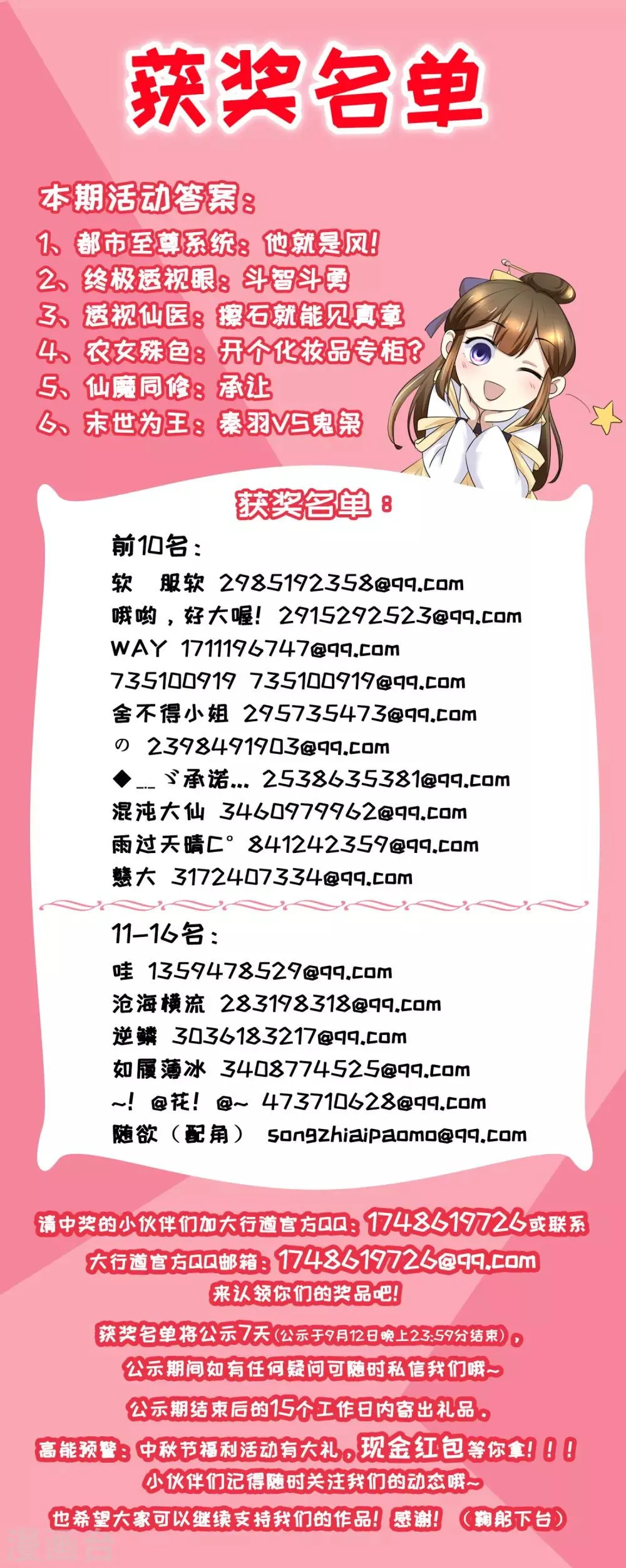 获奖名单 第1页