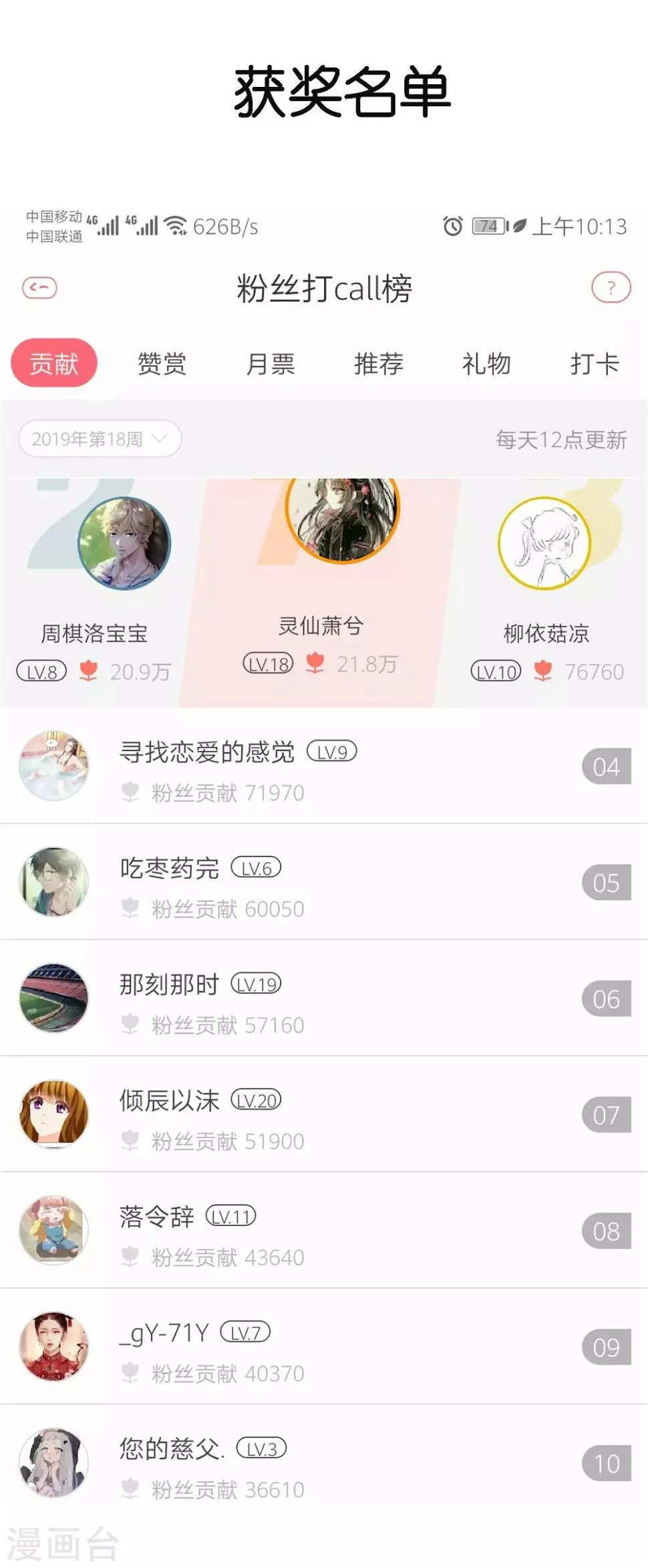 五一获奖名单 第1页