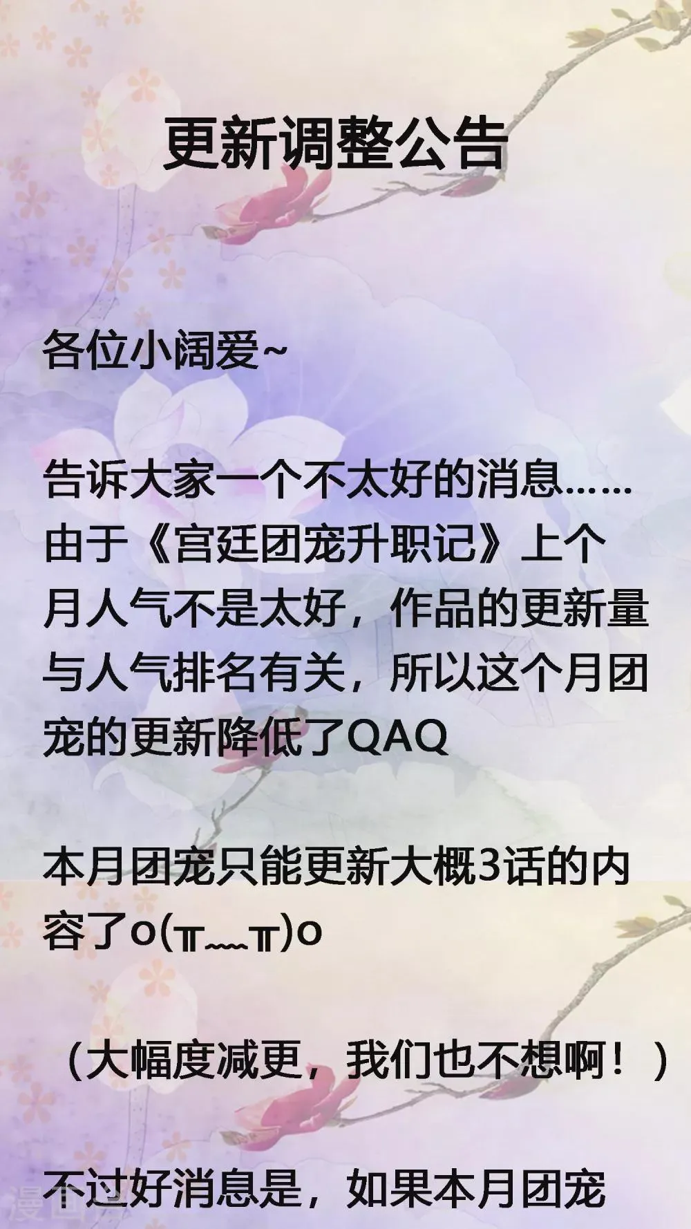 更新调整公告 第1页
