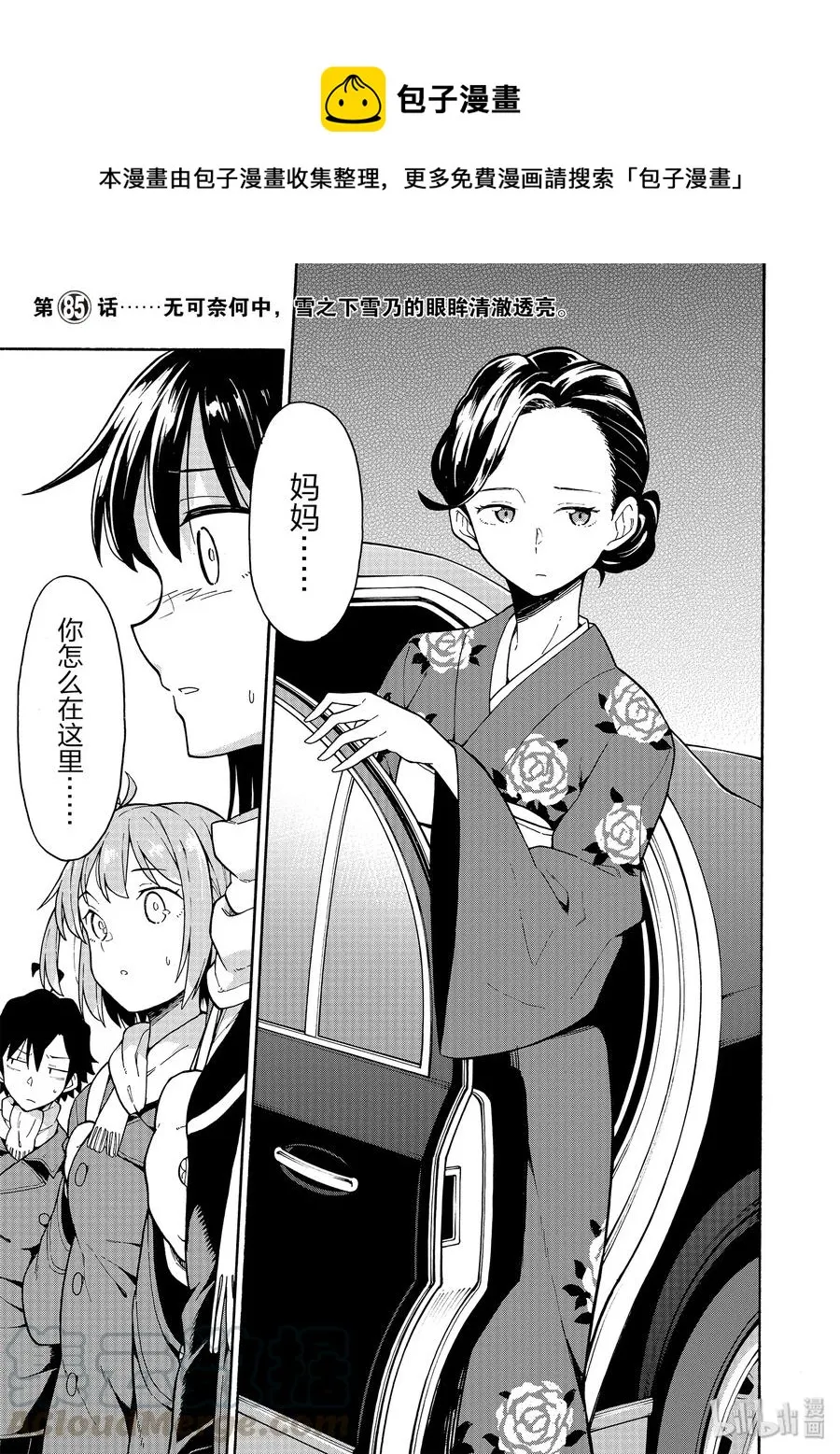 85 无可奈何中，雪之下雪乃的眼眸清澈透亮。 第1页