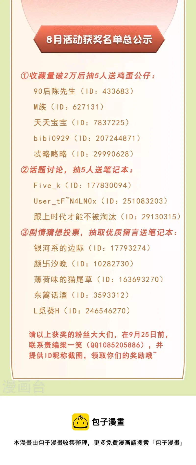 8月活动获奖名单总公示 第2页