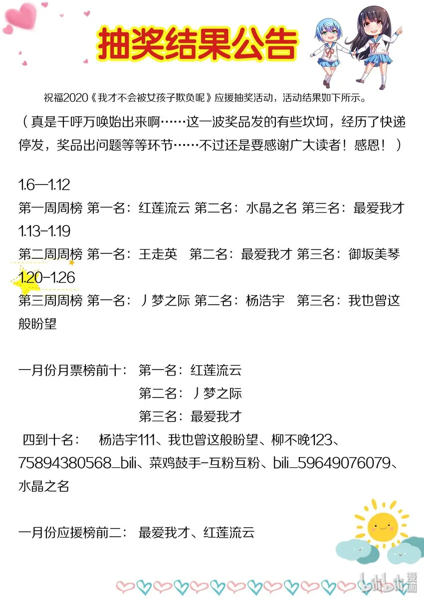 活动页 结果公告 第1页