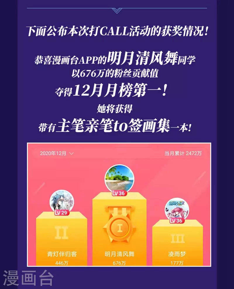 打CALL活动获奖名单 第2页