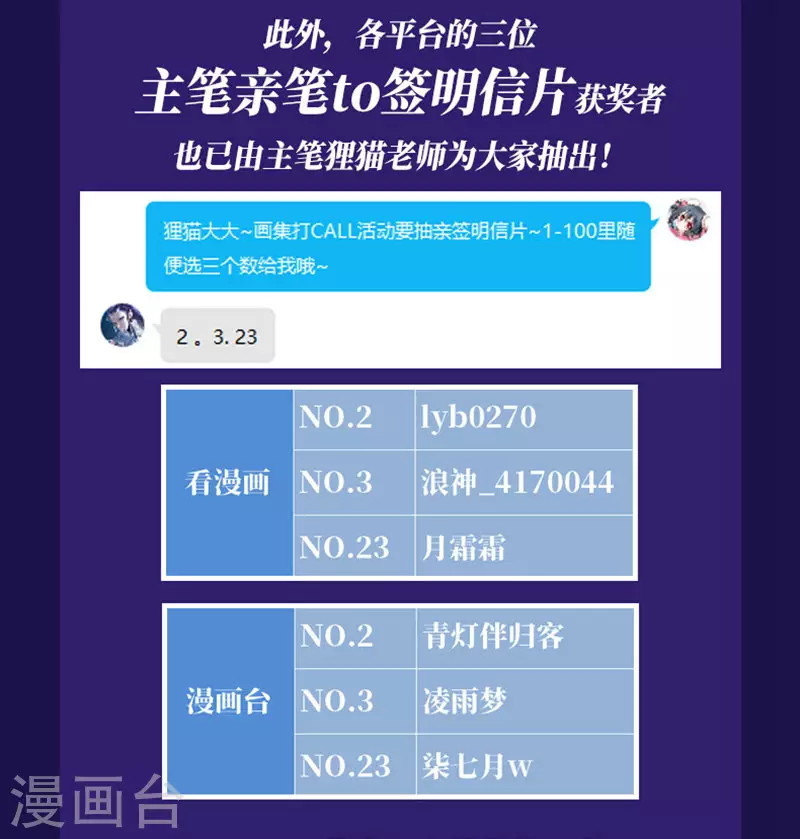 打CALL活动获奖名单 第3页