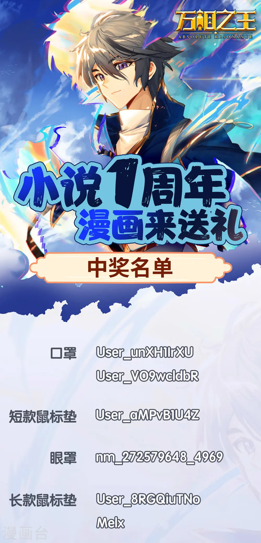 活动02 周年活动中奖名单 第1页