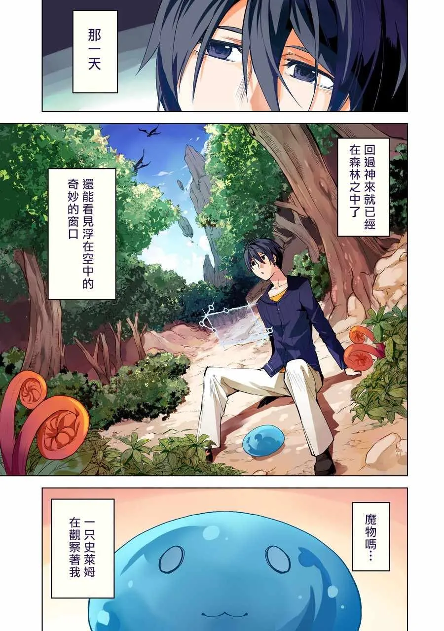 第1话 被送往异世界、与史莱姆的初次邂逅 第1页