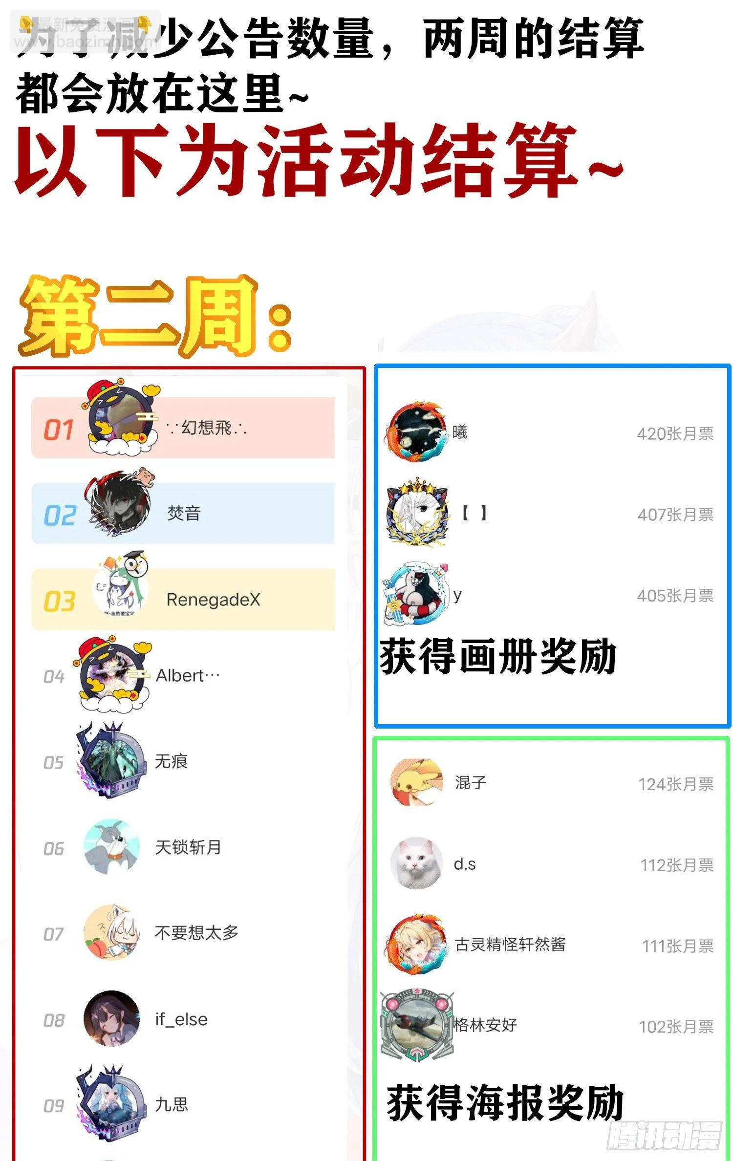 两周活动结果都在这~ 第3页